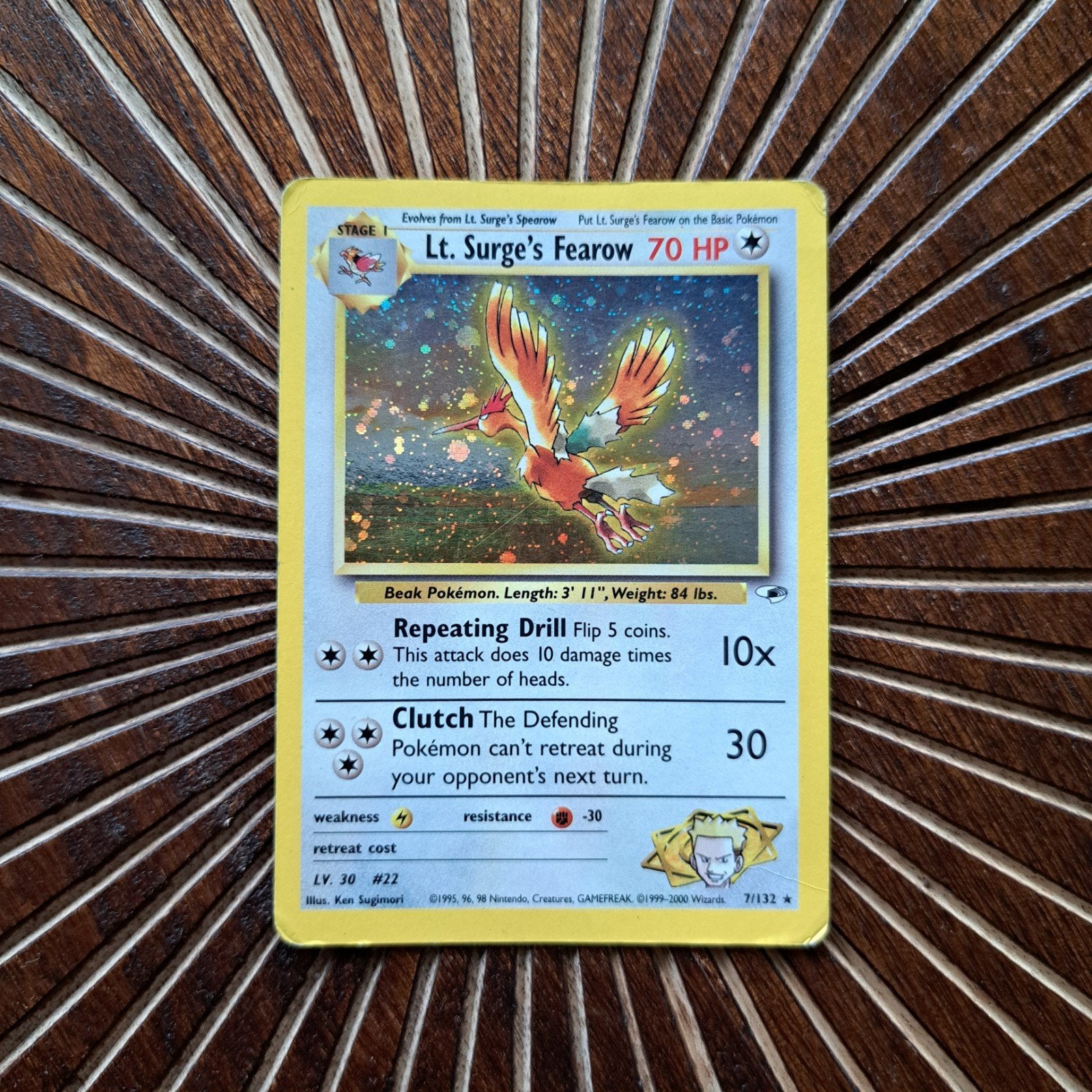 Les héros du gymnase Fearow de Pokemon, le lieutenant Surge, Enlèvement ou Envoi