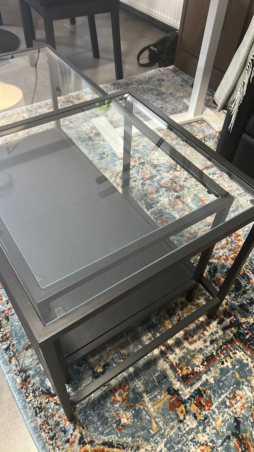 Table basse gigognes ikea VITTSJO, Enlèvement, Utilisé, Verre