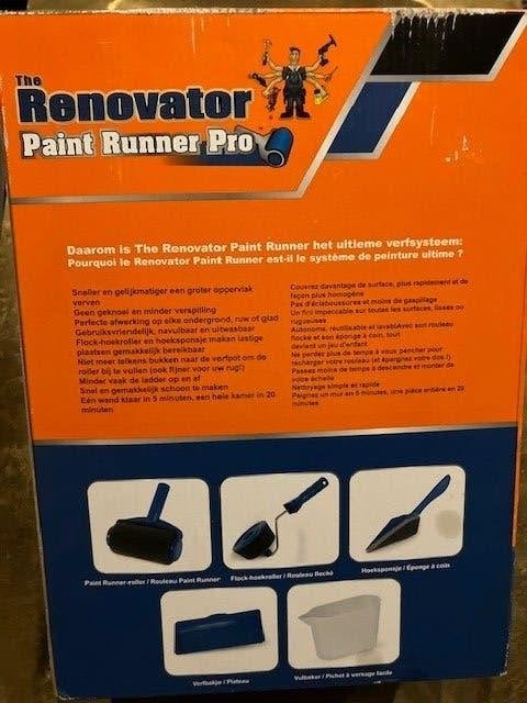 THE RENOVATOR PAINT RUNNER PRO NIEUW, Doe-het-zelf en Bouw, Ophalen of Verzenden, Nieuw, Verfroller
