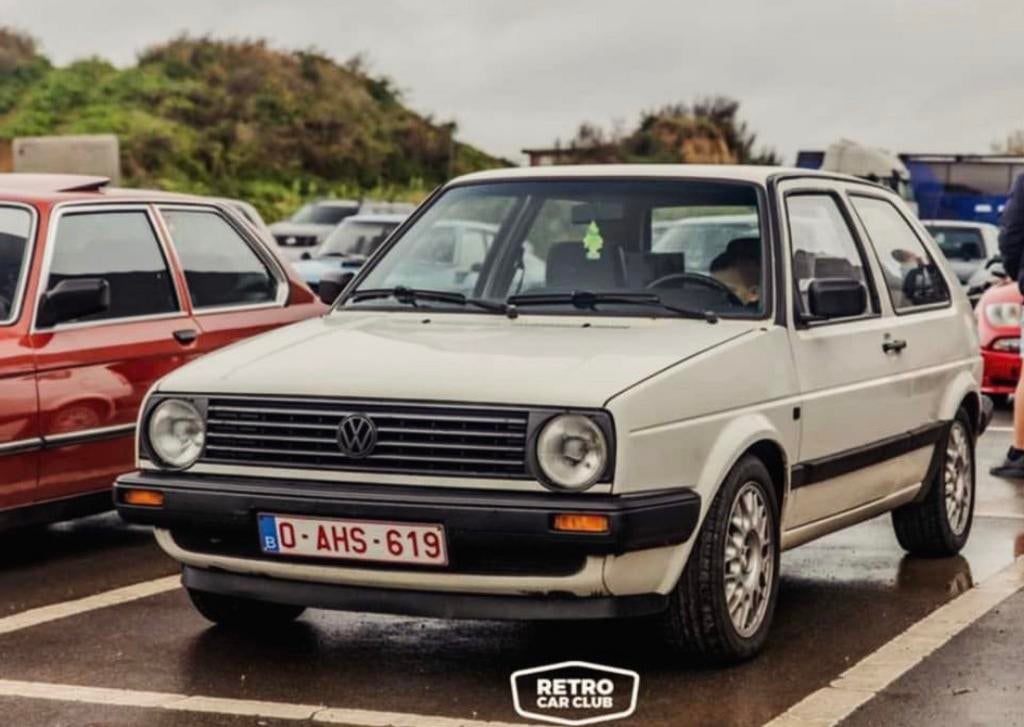 Volkswagen golf mk2 1.8 1988 3 deur, Automaat, Stof, 4 cilinders, Wit