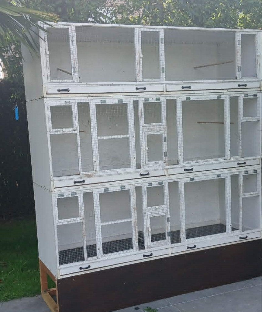 Vogelkooien, Enlèvement, Comme neuf, Bois, Cage d'élevage
