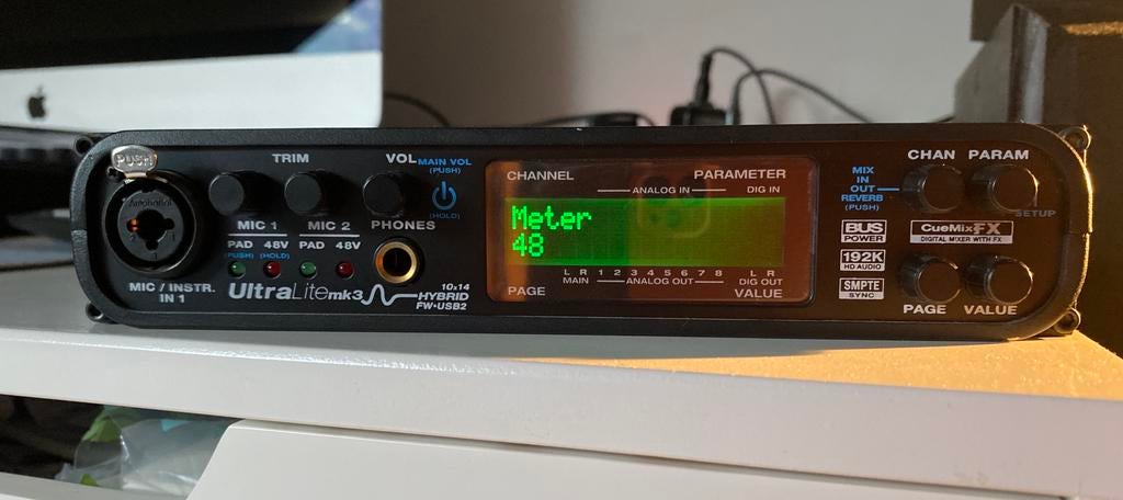MOTU ULtraLite mk3 Hybrid, Enlèvement, Comme neuf