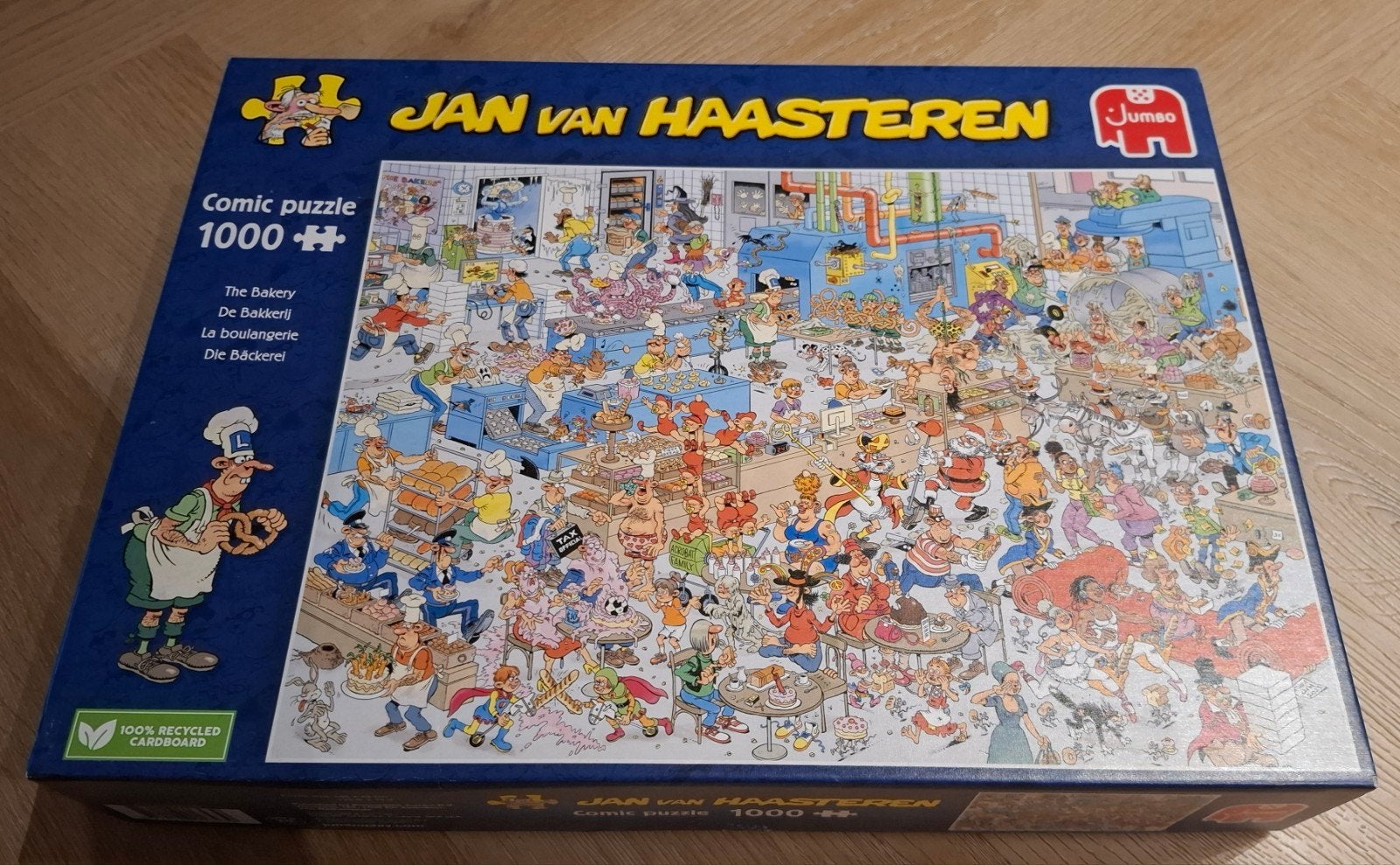 jan van haasteren de bakkerij, Ophalen of Verzenden, 500 t/m 1500 stukjes, Zo goed als nieuw, Legpuzzel
