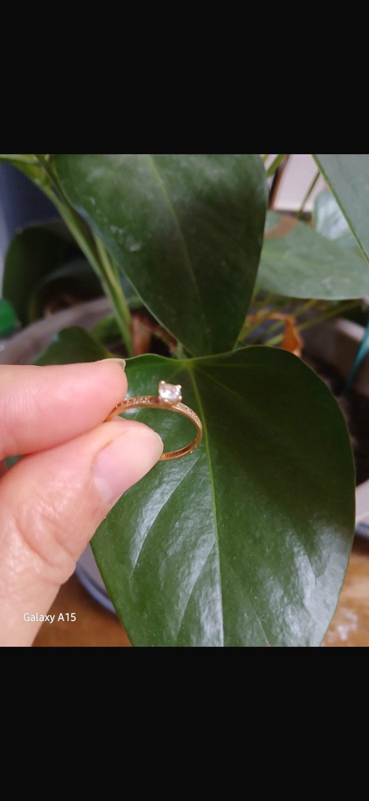 Gouden ring 18 karaat, Handtassen en Accessoires, Ringen, Gebruikt, Ophalen of Verzenden, Dame, Goud