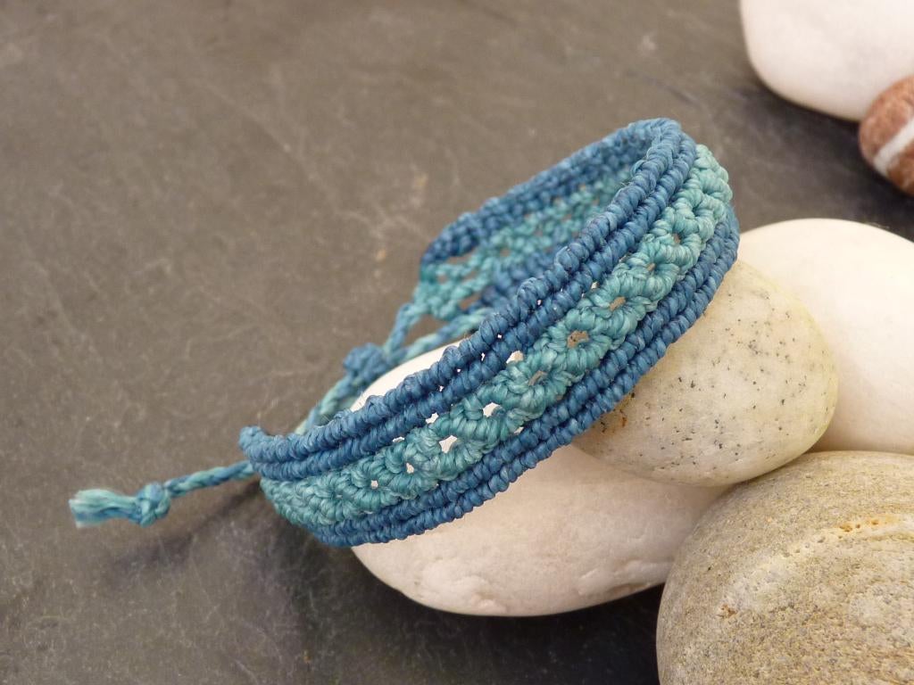 Macramé armband, Ophalen of Verzenden, Nieuw, Groen, Overige materialen