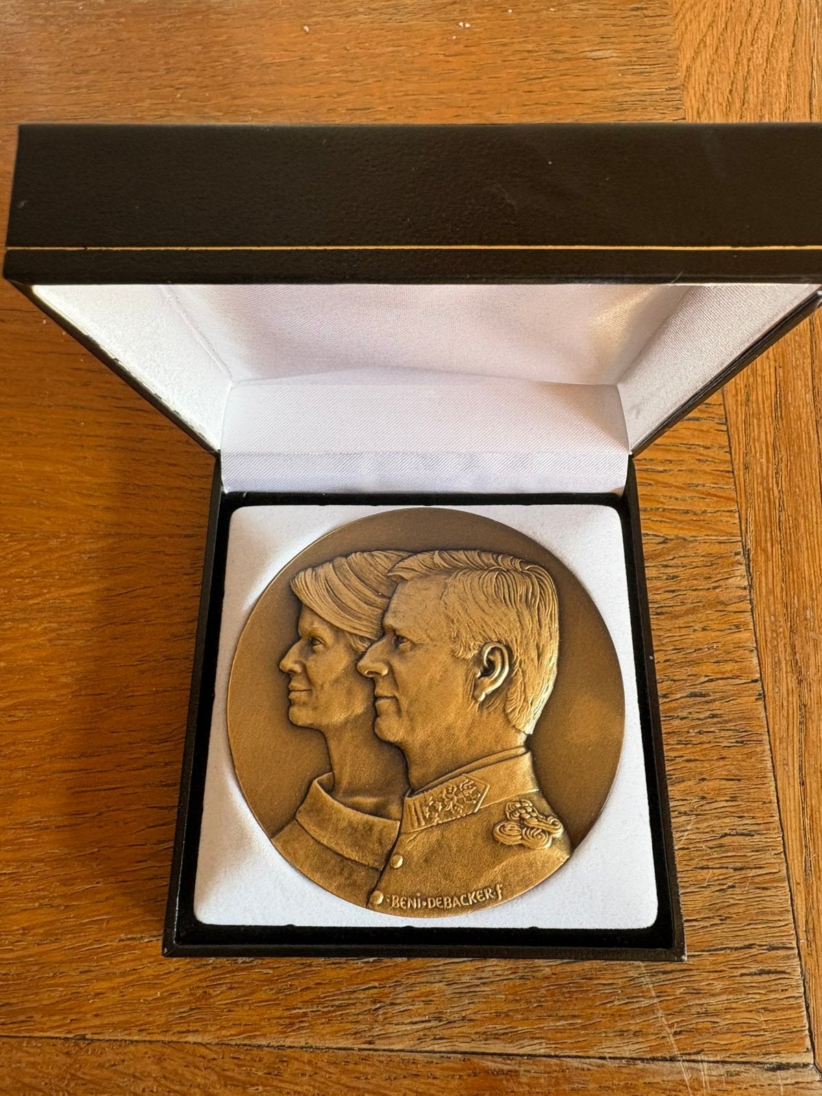 Herdenkingsmunt / medaille Filip & Mathilde, Enlèvement, Bronze