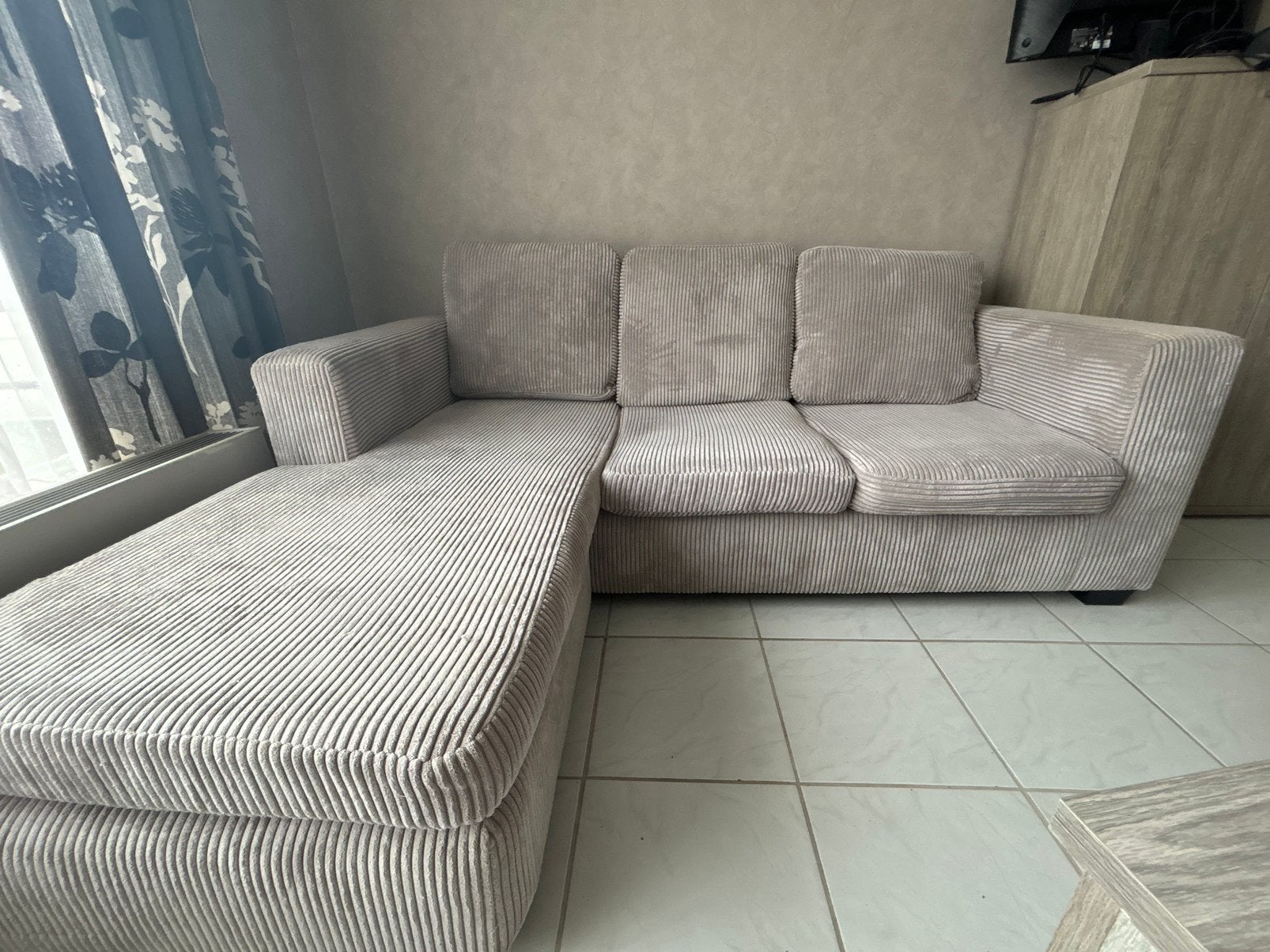 Grijze zetel seats and sofas, Huis en Inrichting, Ophalen, Gebruikt