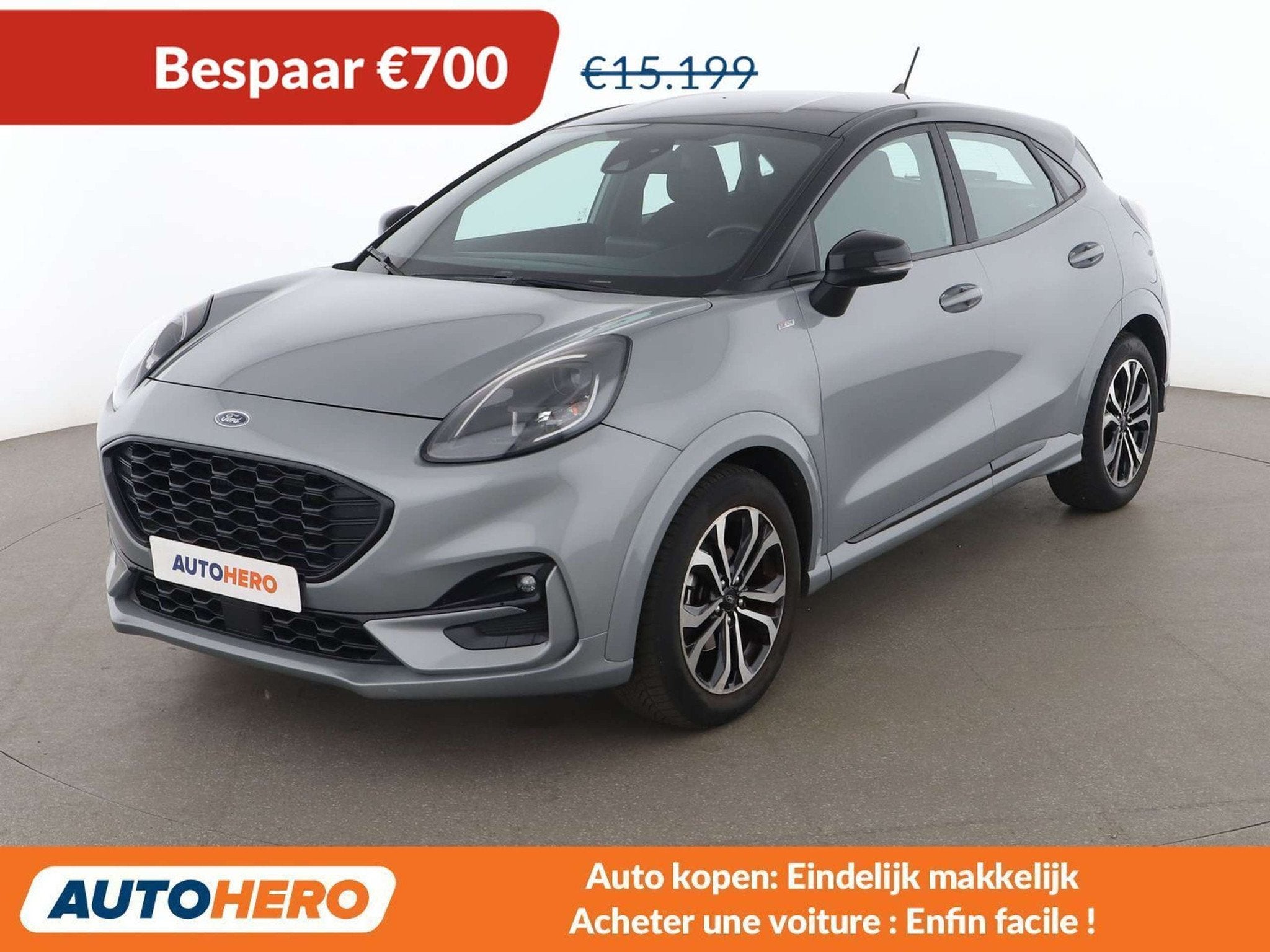 Ford Puma 1.0 EcoBoost Mild-Hybrid ST-Line (bj 2021), Auto's, Ford, Stof, Lichtsensor, 5 deurs, SUV of Terreinwagen