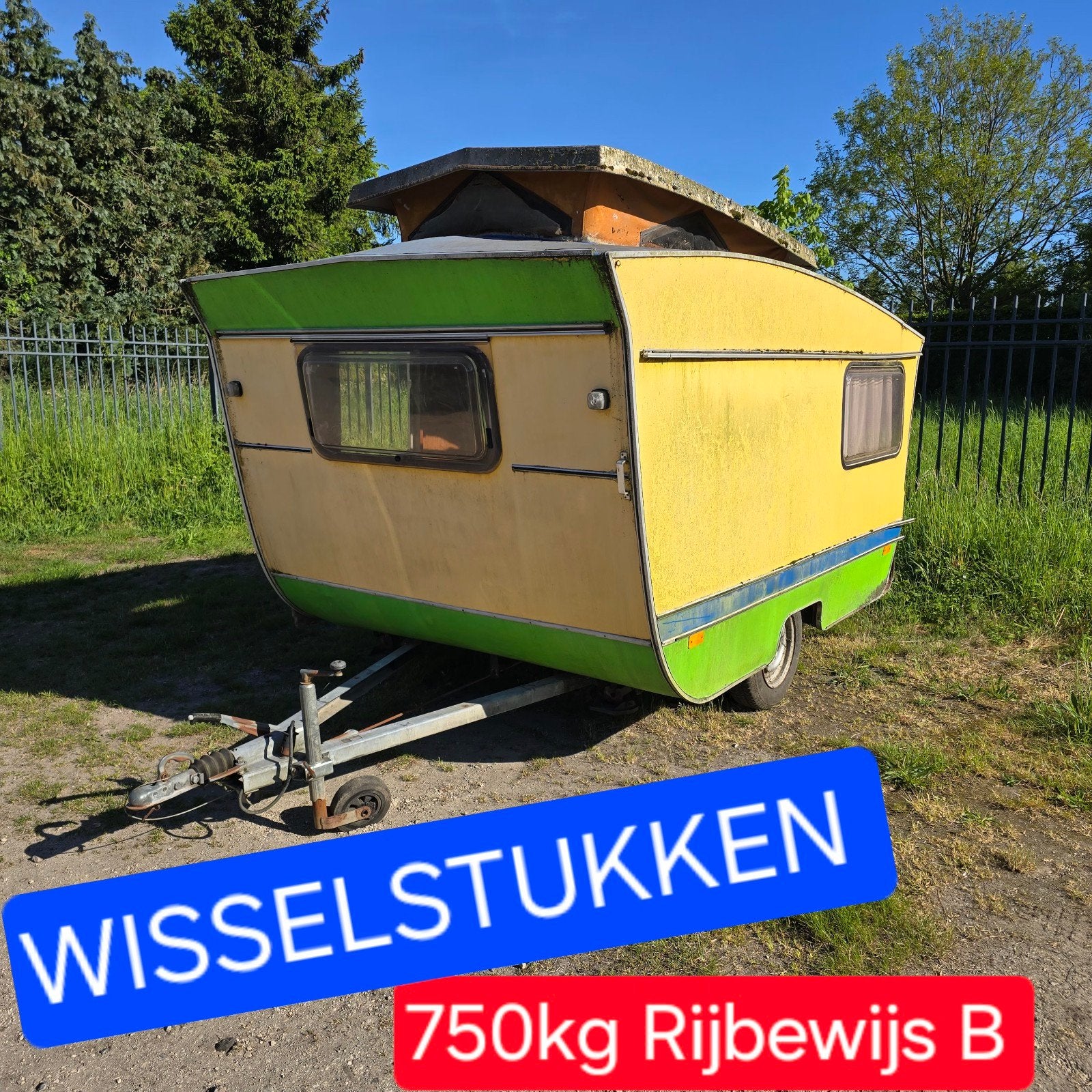 Caravan Otten zwerver Oldtimer 750kg wisselstukken voortent, Ophalen