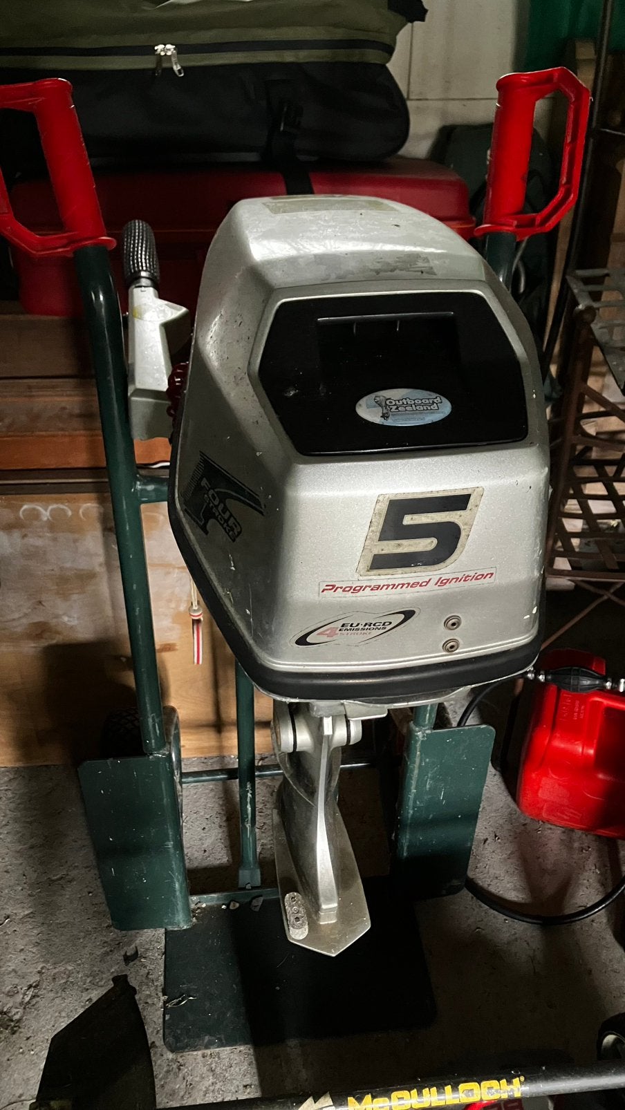 Honda 4takt 5pk, Watersport en Boten, Buiten- en Binnenboordmotoren, Ophalen, Gebruikt, 5 tot 10 pk, Viertaktmotor