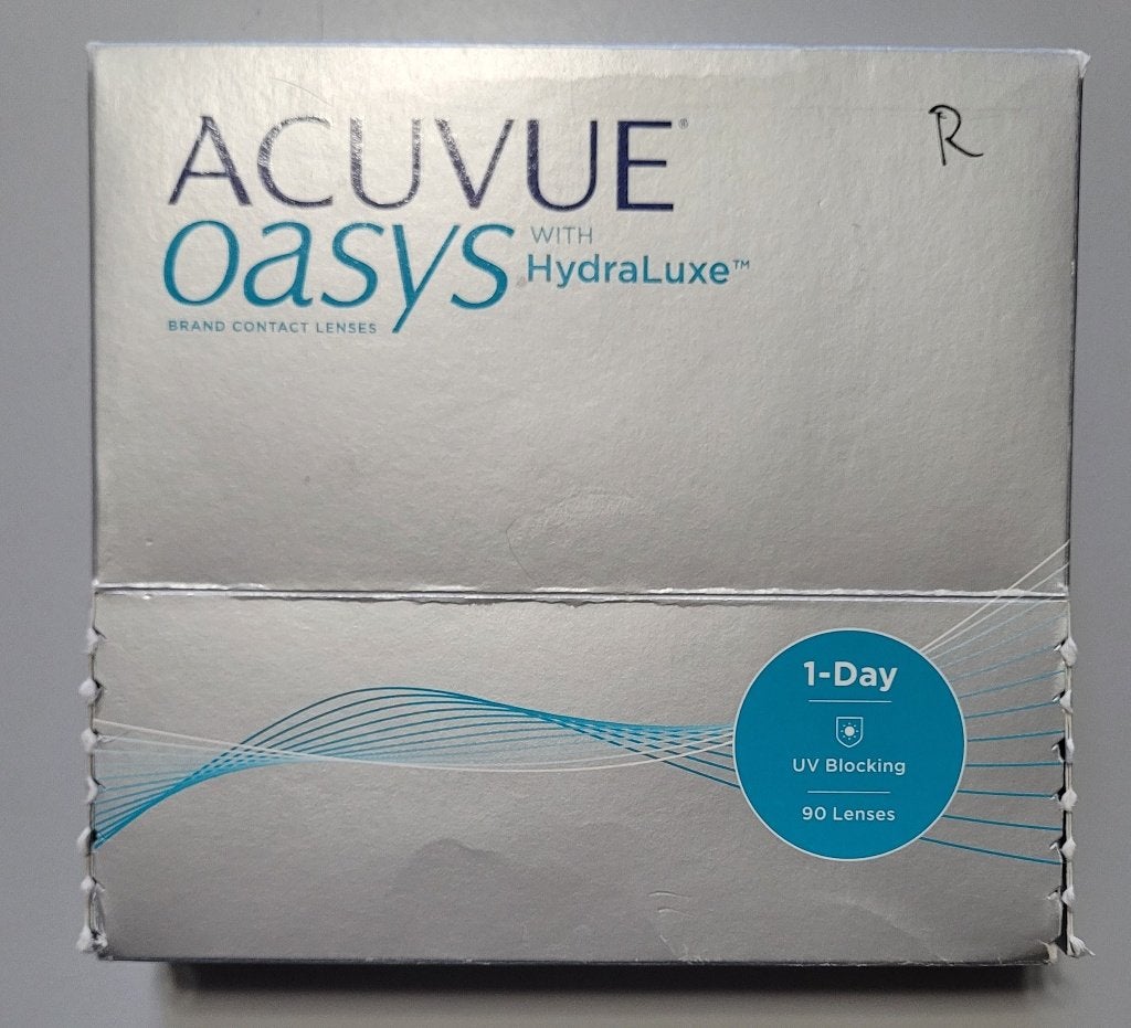 Daglenzen Acuvue Oasys with Hydraluxe -1.25, Handtassen en Accessoires, Ophalen of Verzenden, Zo goed als nieuw, Overige merken