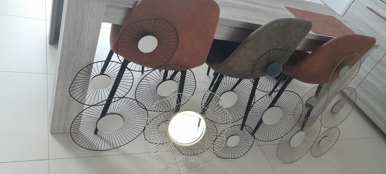 4 spiegels, Maison & Meubles, Accessoires pour la Maison | Miroirs, Enlèvement