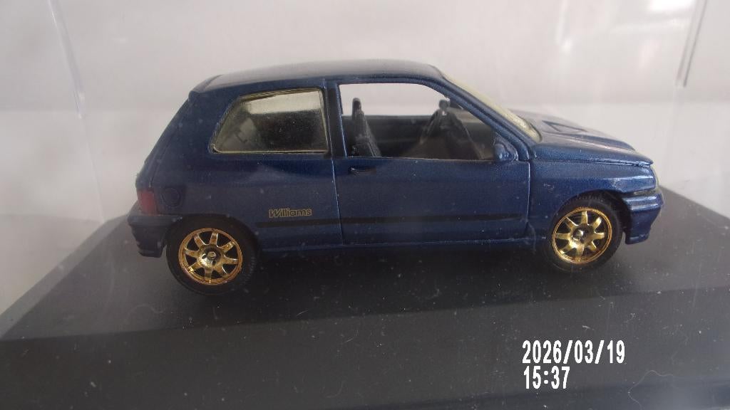 RENAULT CLIO WILLIAMS 1/43 SOLIDO Bel ETAT en VITRINE NEUTRE, Ophalen of Verzenden, Gebruikt, Auto, Solido