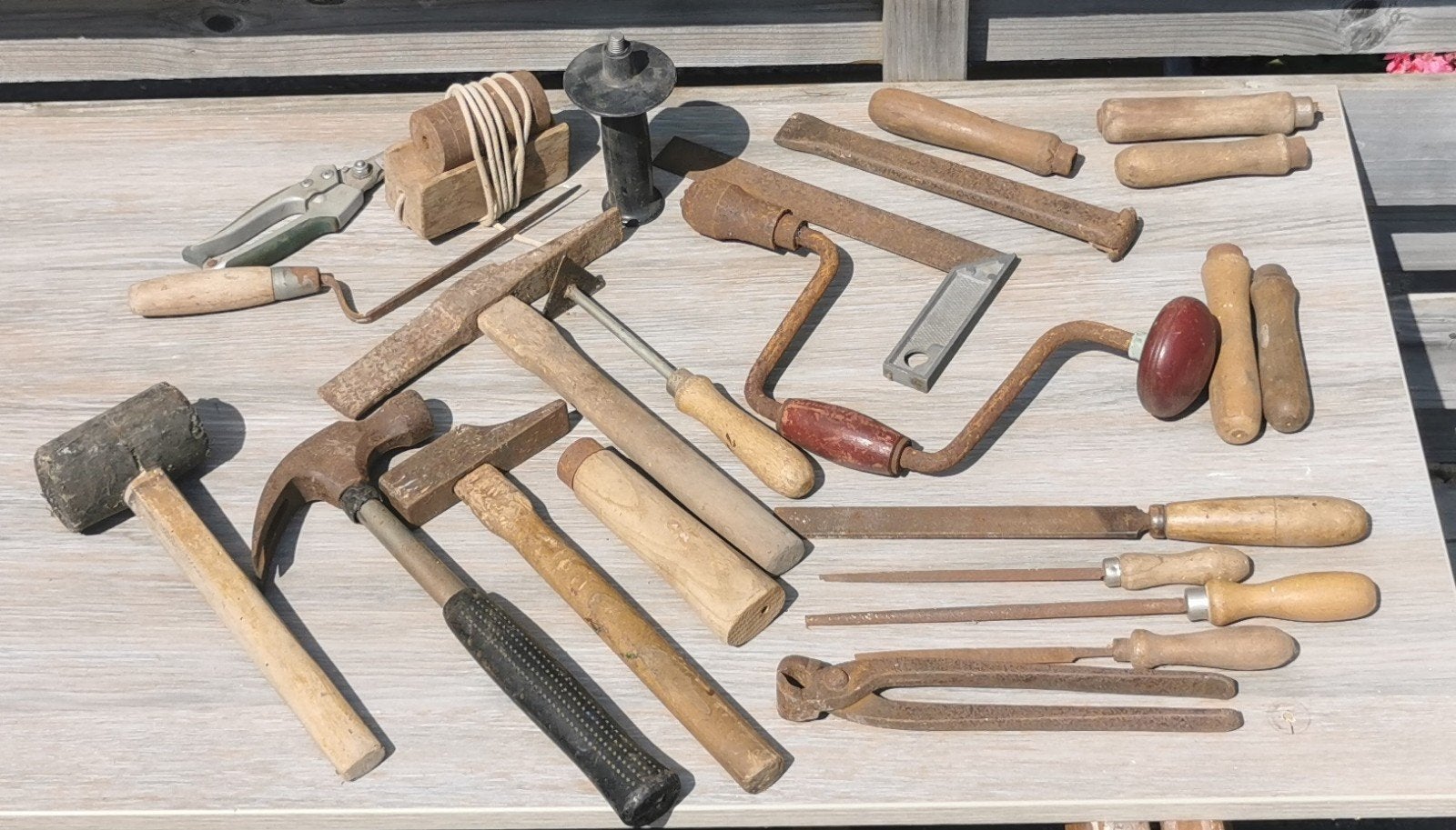 Des outils anciens, toutes sortes de, Bricolage & Construction, Enlèvement, Utilisé, Jeu d'outils, Autres marques