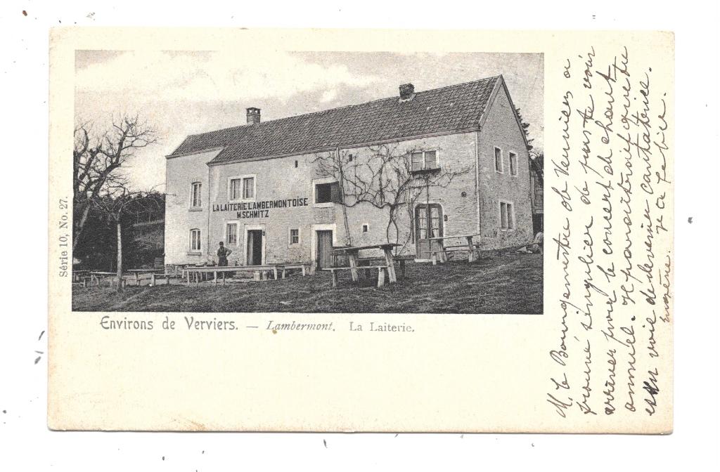 Lambermont NA3: La Laiterie 1901, Envoi, Avant 1920, Affranchie, Liège