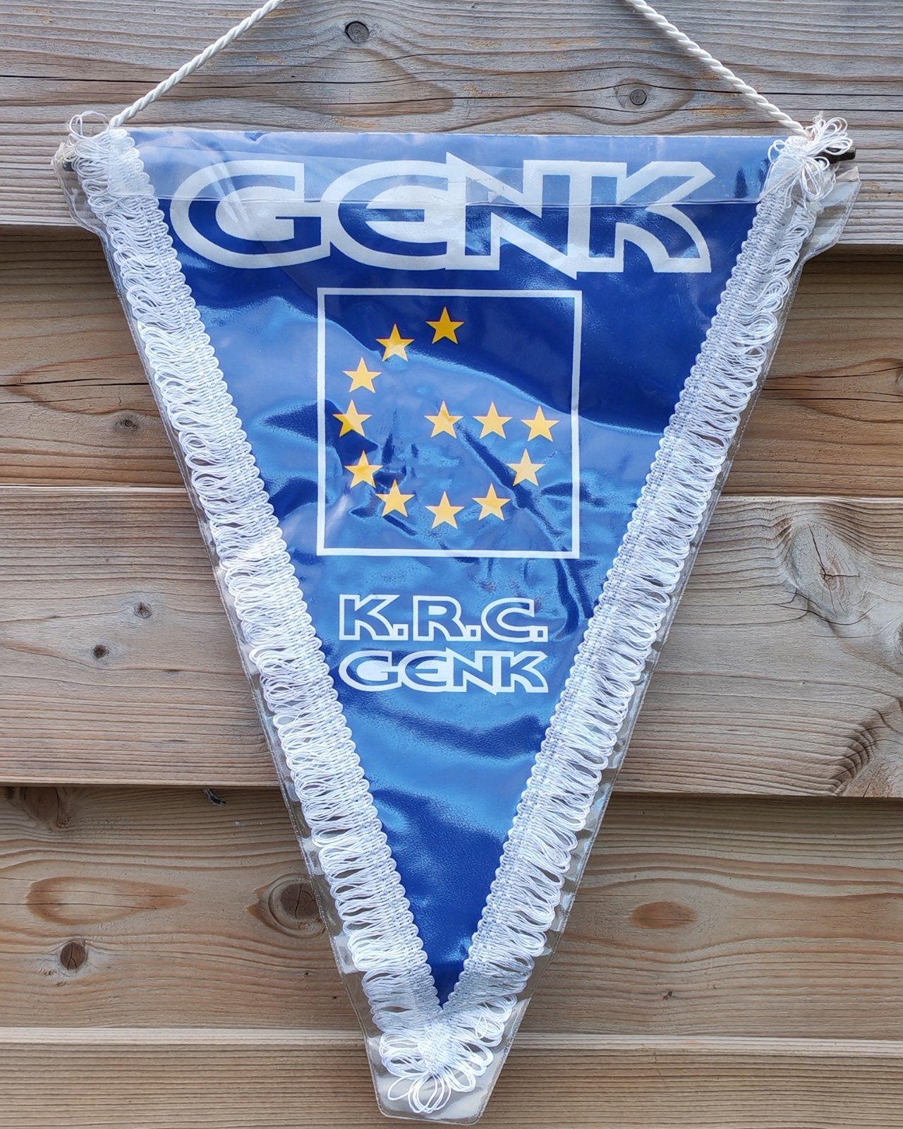 1990s KRC Genk prachtige vintage vaandel vaantje, Ophalen of Verzenden