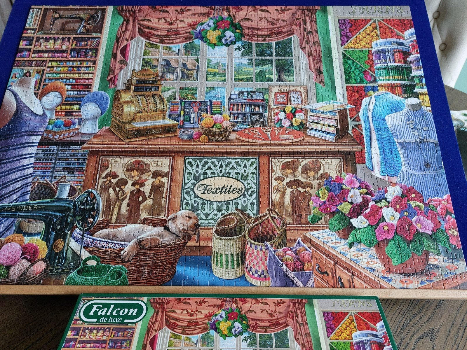 Falcon puzzel The habberdashers shoppe 1000 stukjes, Hobby en Vrije tijd, Ophalen of Verzenden, 500 t/m 1500 stukjes, Zo goed als nieuw
