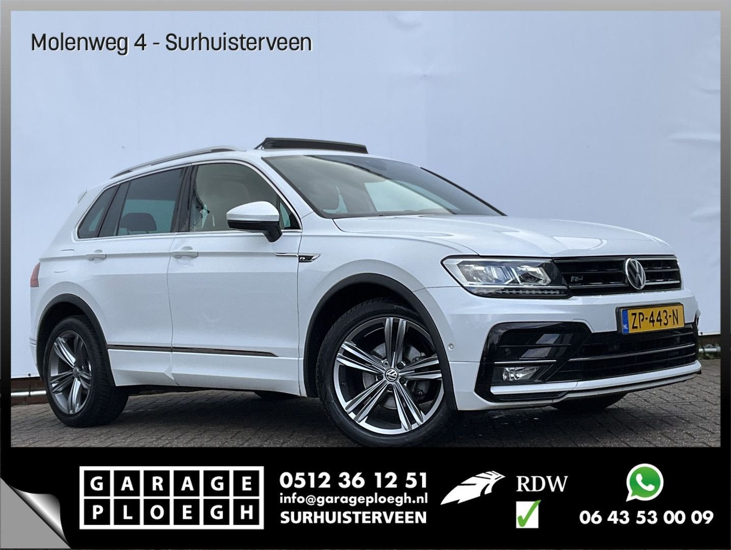Volkswagen Tiguan 1.5 TSI R-Line Business Pano Carplay Massa, Wit, Handgeschakeld, USB, SUV of Terreinwagen