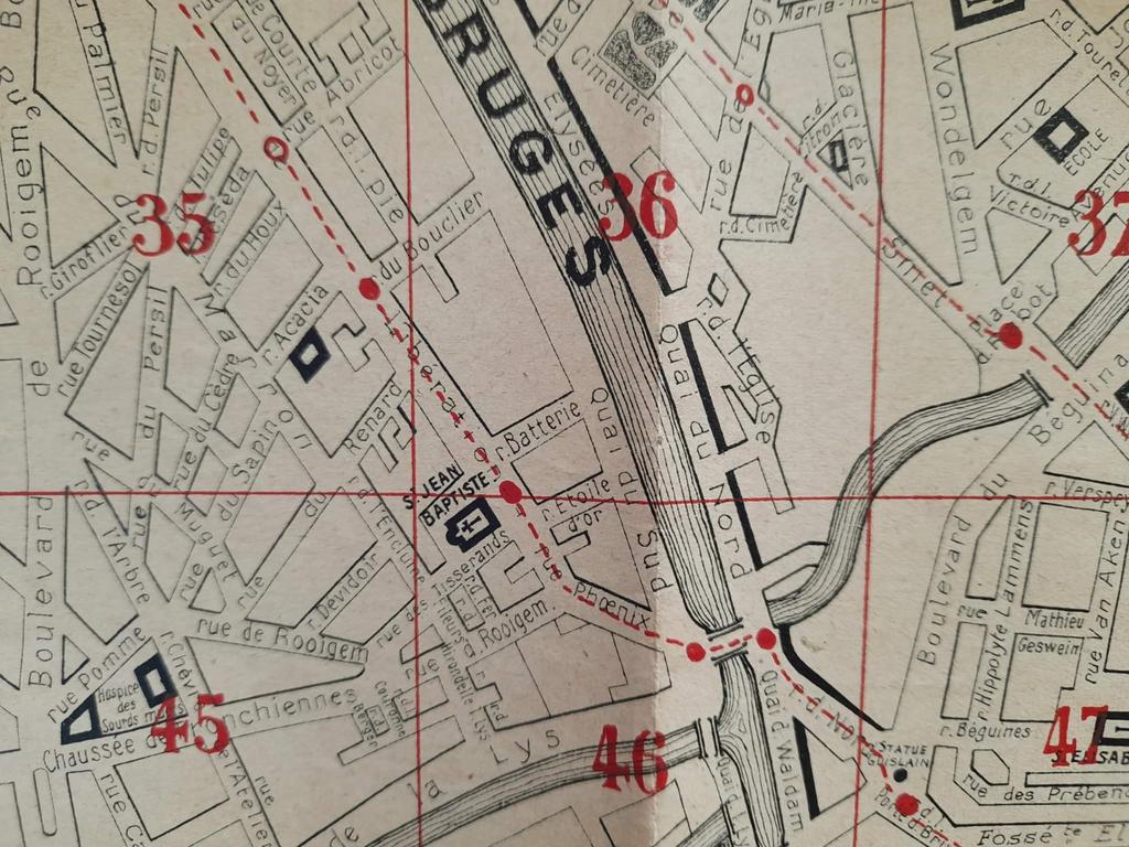 Gezocht - Kaart stad Gent - jaren 1940 tot 1970, Antiek en Kunst