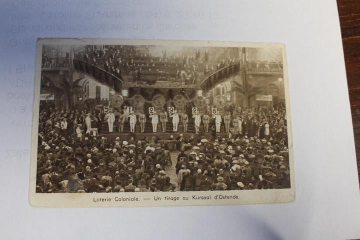 Oostende - Koloniale Loterij, Verzamelen, Ophalen of Verzenden, Zo goed als nieuw, Voor 1940, Prent
