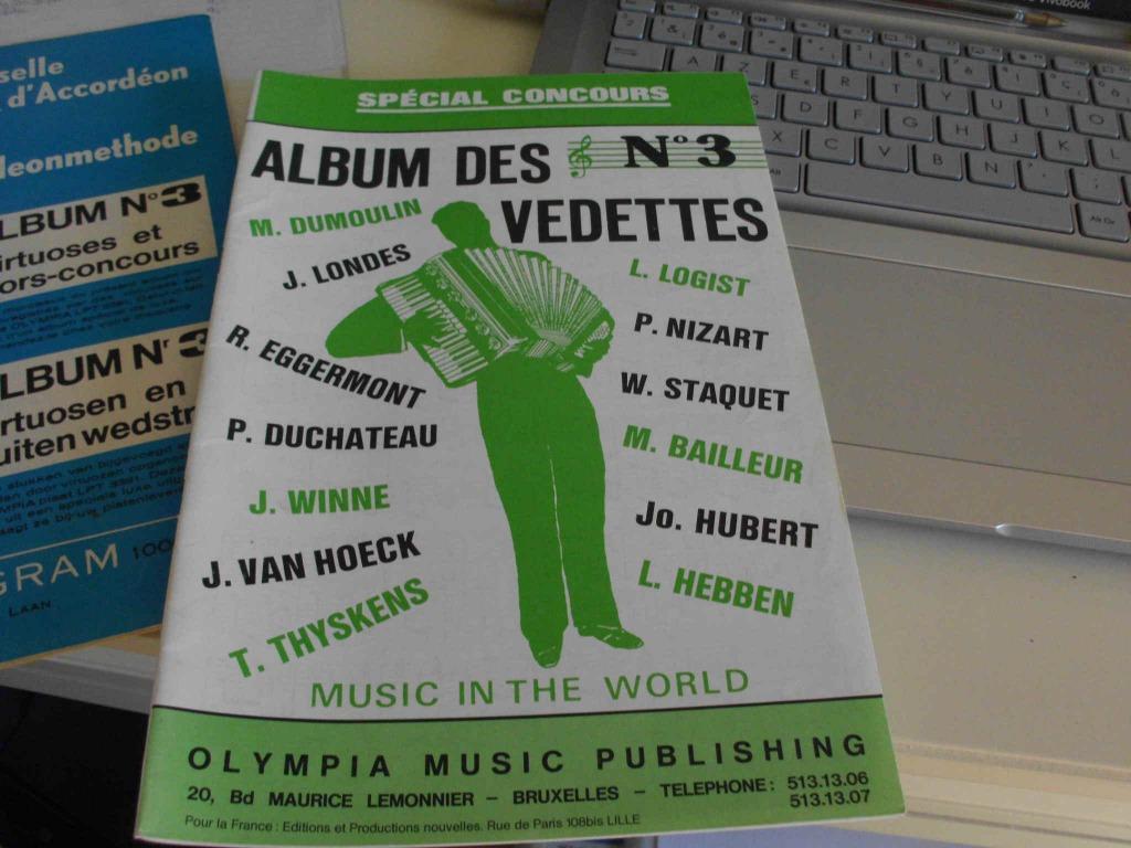 Spécial concours Accordéon Album des Vedettes 3, Enlèvement, Comme neuf