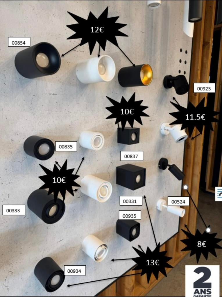 Design luminaires, Maison & Meubles, Lampes | Spots, Comme neuf, Enlèvement