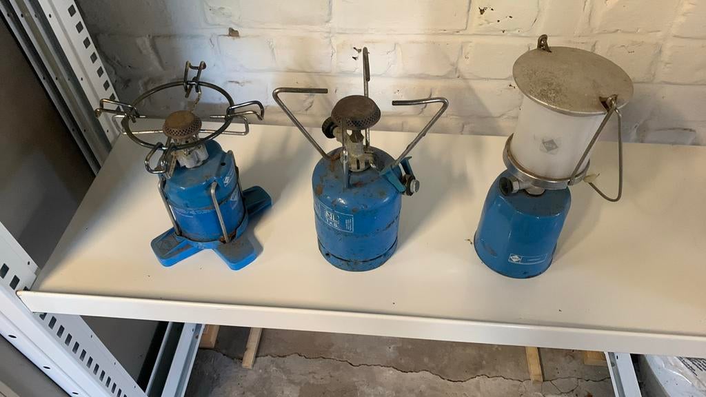 Vuurtjes lamp op camping gas, Caravans en Kamperen, Kampeeraccessoires, Ophalen, Gebruikt