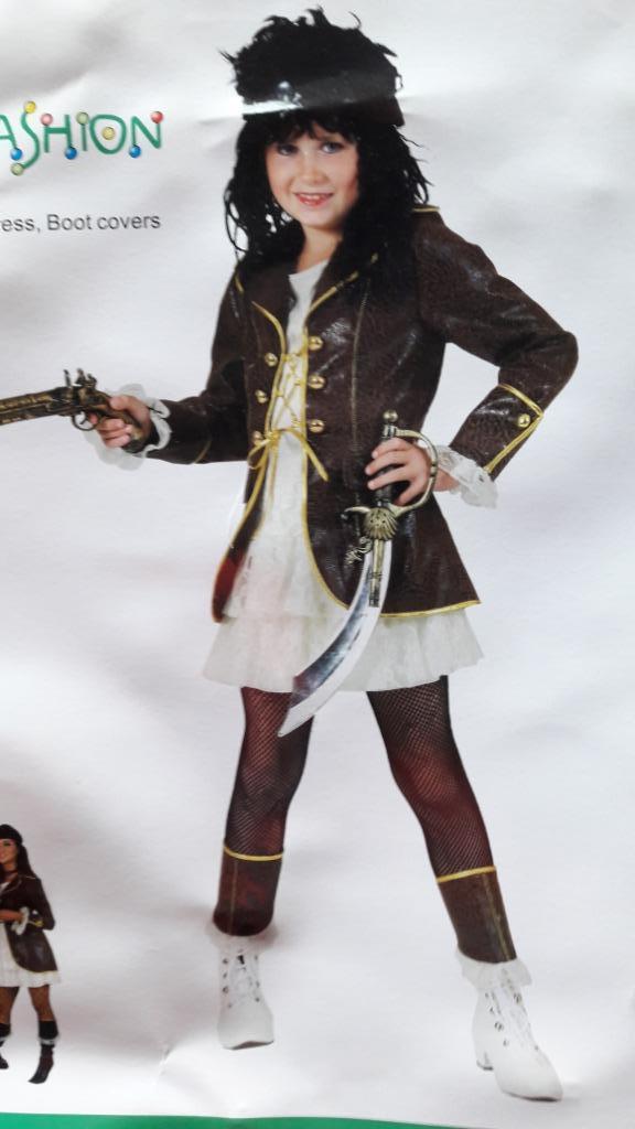 Costume de pirate taille 152, Enlèvement ou Envoi, Comme neuf, 146 à 152, Fille