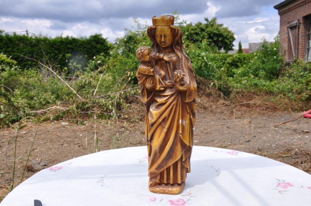 §  vierge a l'enfant en platre a restaurer, Enlèvement ou Envoi