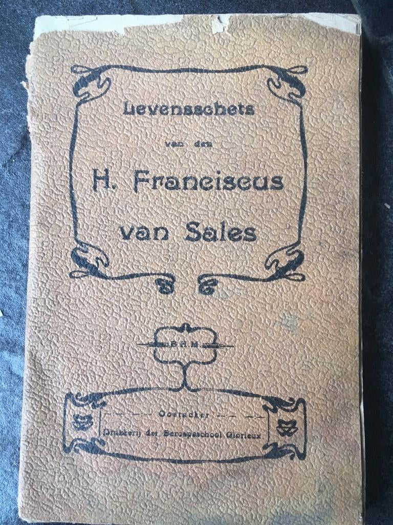 Levensschets Heilige Franciscus van Sales - 1910, Antiek en Kunst, Ophalen of Verzenden