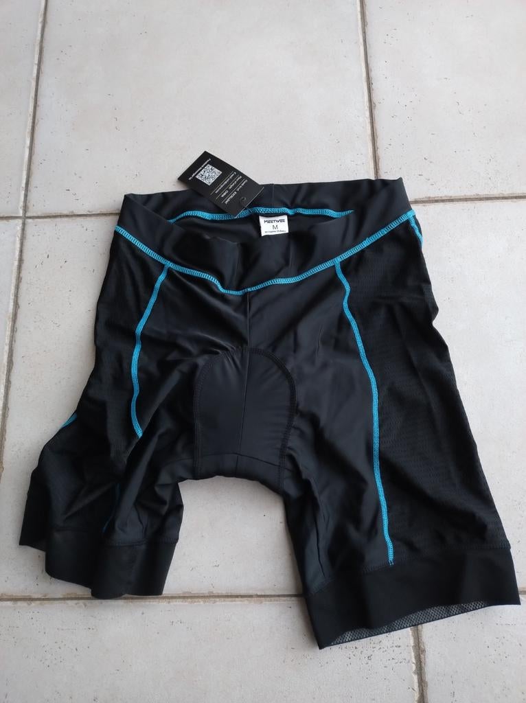 Zwarte fietsbroek met zeem, maat M, M, Nieuw, Ophalen of Verzenden, Dames