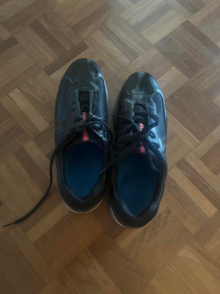 Sneakers Prada taille 10 noir, Zo goed als nieuw, Zwart, Prada, Sneakers
