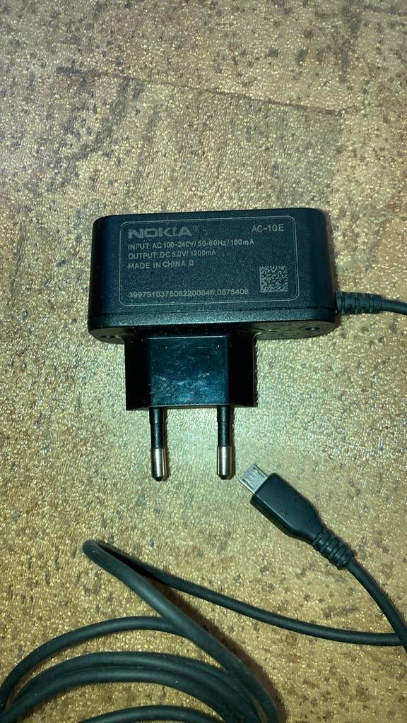 Nokia micro-usb lader, Telecommunicatie, Mobiele telefoons | Telefoon-opladers, Verzenden, Zo goed als nieuw, Nokia