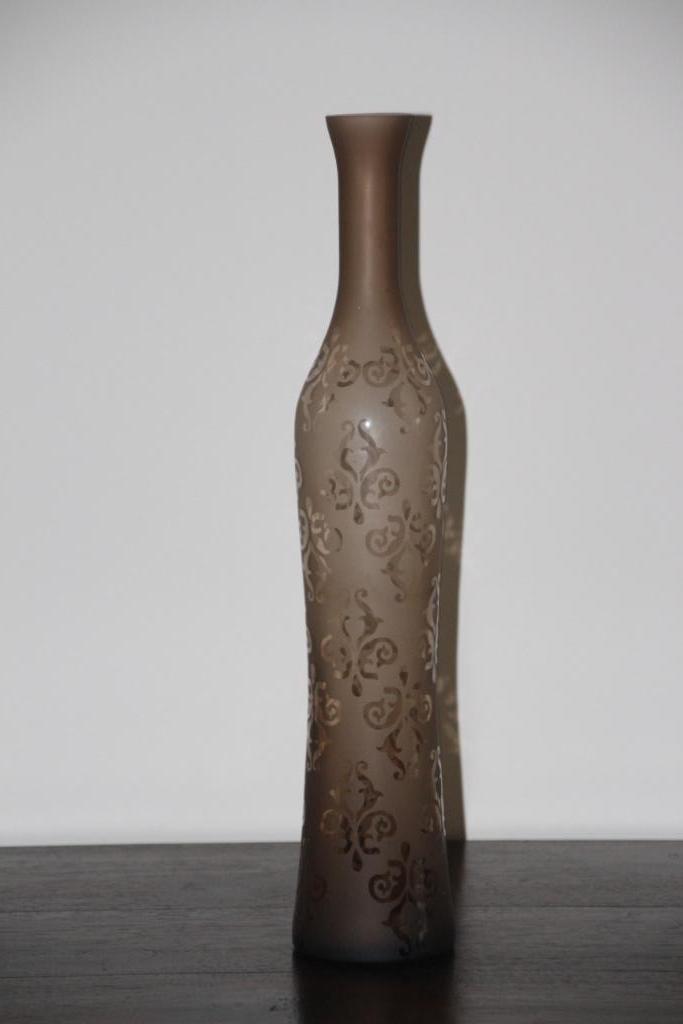 Decoratieve flessenvaas, Ophalen of Verzenden, Zo goed als nieuw, Overige kleuren, Glas