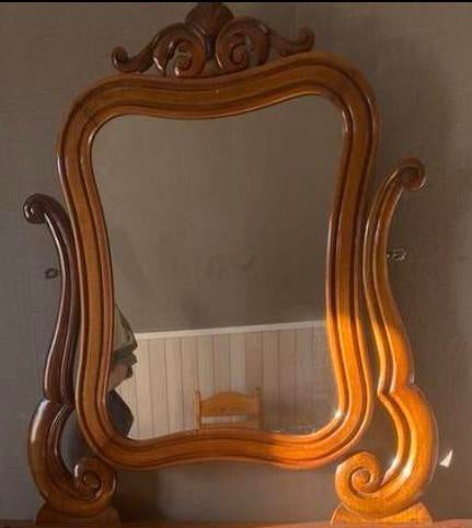 Miroir ancien, merisier, Enlèvement
