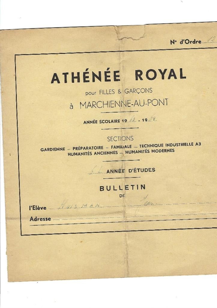 Athénée Royal de Marchienne au Pont, Enlèvement ou Envoi, Utilisé