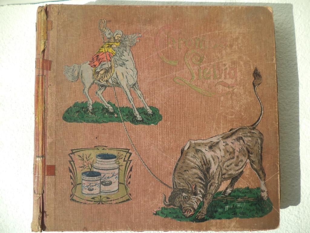 antiek LIEBIG prentenalbum chromo plaatjes, Ophalen of Verzenden, Prentenboek
