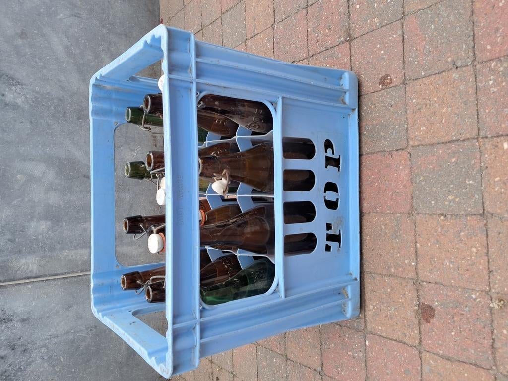 Casier+Bouteilles,brasserie région de mons,ghlin,jemappes..., Collections, Marques de bière, Enlèvement, Utilisé