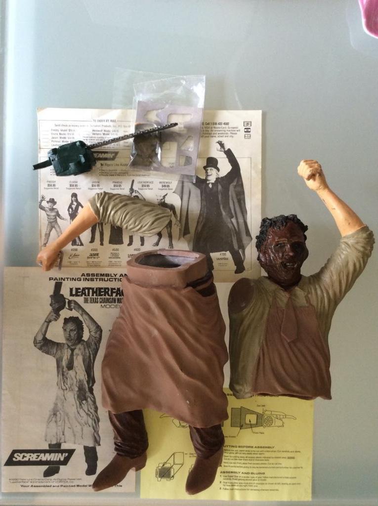 Leatherface The Texas Chainsaw Massacre model kit collector, Enlèvement ou Envoi, Utilisé, Fantasy