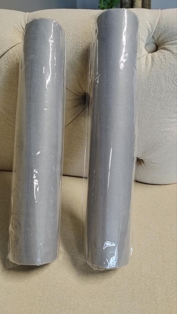 Lot de 2 rouleaux chemins de table intissé gris pas cher, Hobby en Vrije tijd, Feestartikelen, Nieuw, Ophalen