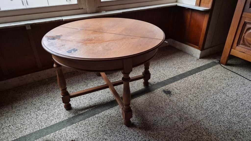 Antieke uitschuifbare tafel, Antiek en Kunst, Antiek | Meubels | Tafels, Ophalen