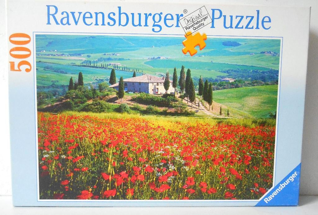 Puzzel Val d'Orcia (Toscana - Italië) - 500 st., Verzenden, 500 t/m 1500 stukjes, Zo goed als nieuw, Legpuzzel