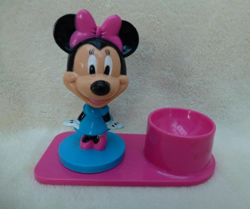 eierdopje Minnie Mouse hoofd beweegt, Verzamelen, Ophalen of Verzenden, Mickey Mouse, Gebruikt, Servies