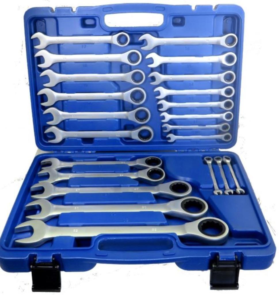 Stahlkaiser Ringratel-steeksleutel set 22 dlg 6-32mm.Nieuw!!, Ophalen of Verzenden, Nieuw