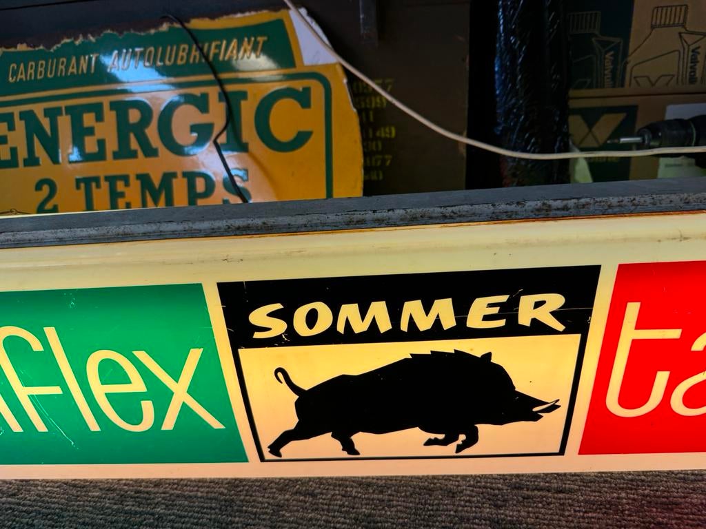 Tapiflex reclame lichtbak, Ophalen of Verzenden, Gebruikt, Lichtbak of (neon) lamp