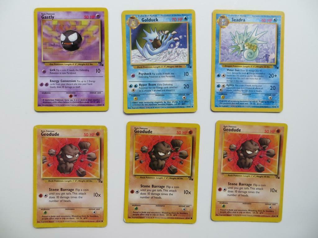 Cartes Pokémon Wizards Fossil / Fossile, Enlèvement ou Envoi, Utilisé, Cartes en vrac