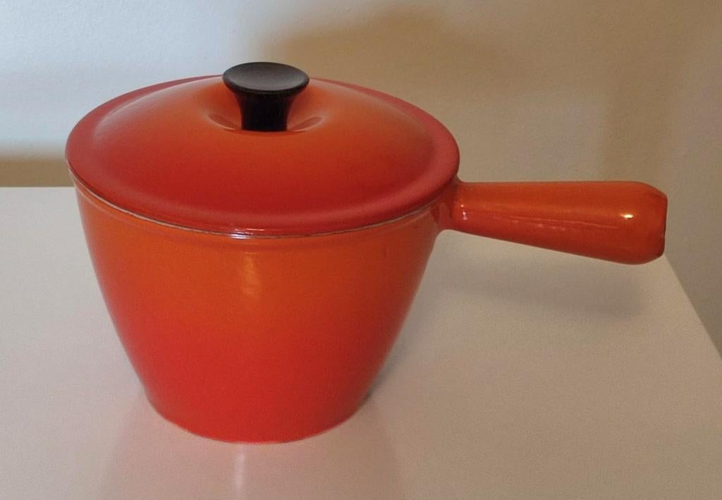 Casserole pour fondue H 12 Cm L 17 Cm, Maison & Meubles, Enlèvement ou Envoi, Comme neuf, Plaque céramique, Fonte
