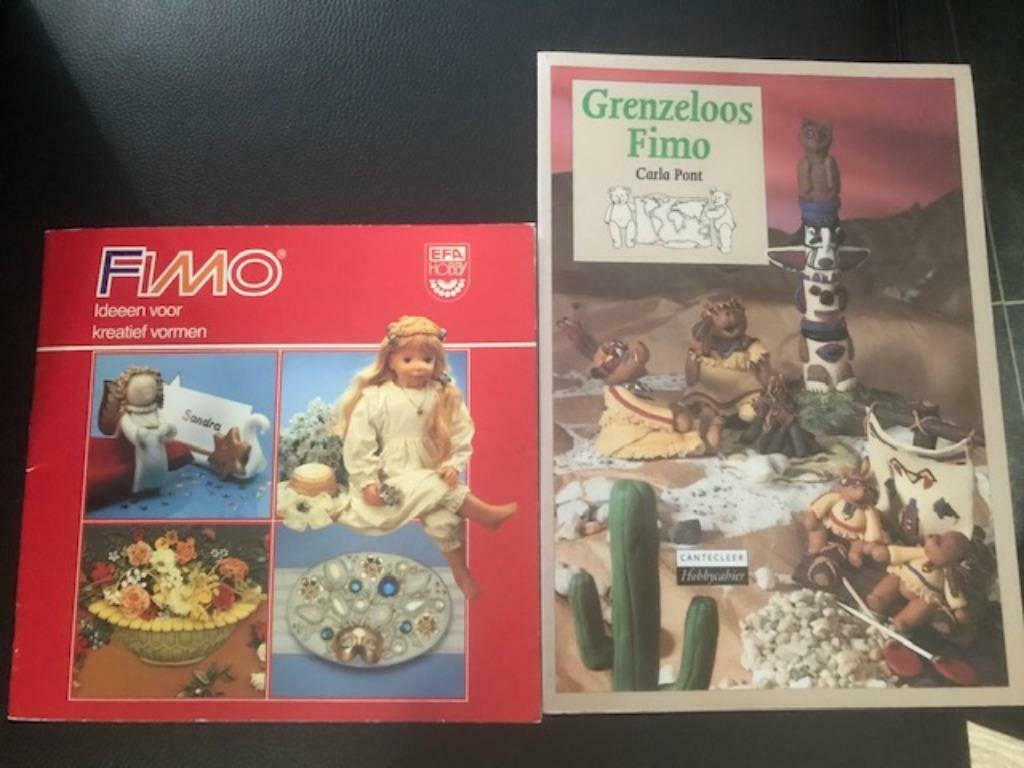 *2 boeken: Fimo klei-voorbeelden, materialen, tips en info, Boeken, Ophalen, Zo goed als nieuw