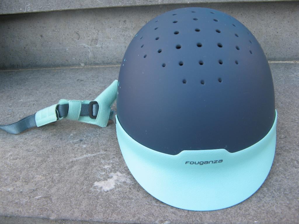 Paardrijhelm voor kinderen (Fouganza) maat 52-55 cm, Dieren en Toebehoren, Ophalen of Verzenden, Zo goed als nieuw, Rijden