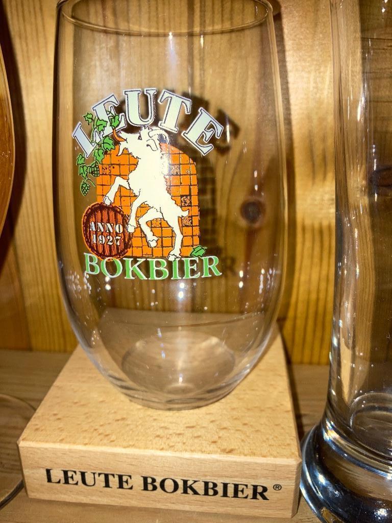 Leutebok brouwerij Van Steenberge Ertvelde, Ophalen of Verzenden, Zo goed als nieuw, Glas of Glazen
